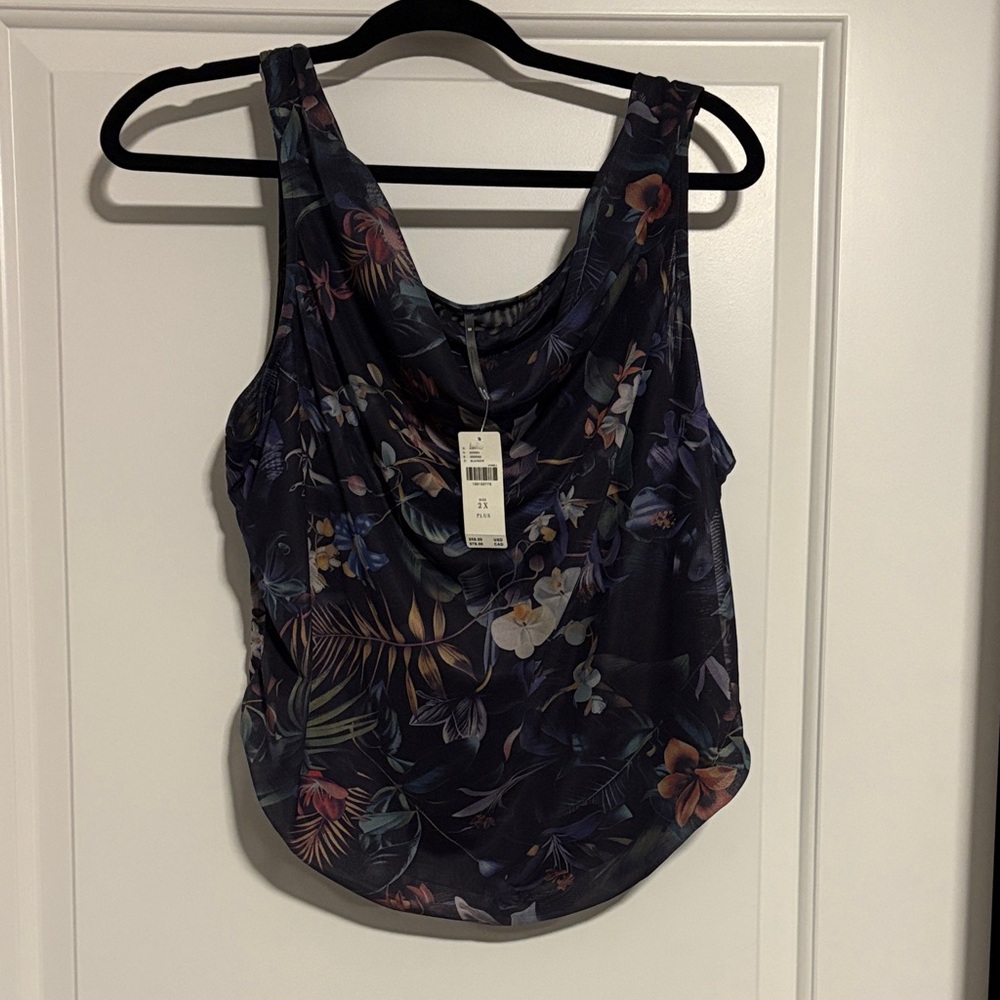 NWT Anthropologie Floral Sleeveless Top - Multicolor